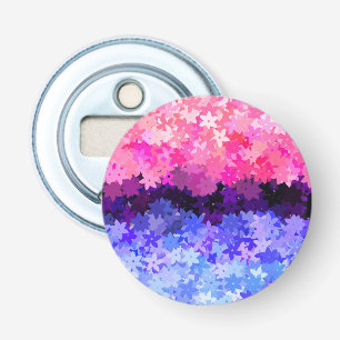 Abrebotellas Orgulloso Floral Retro Quirky Boho Omnisexual