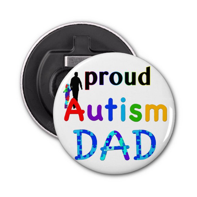 Abrebotellas Orgulloso padre del autismo (Anverso)