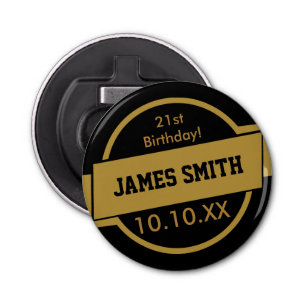 Abrebotellas Oro personalizado