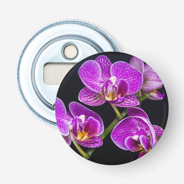 Abrebotellas Orquídea púrpura (Anverso)