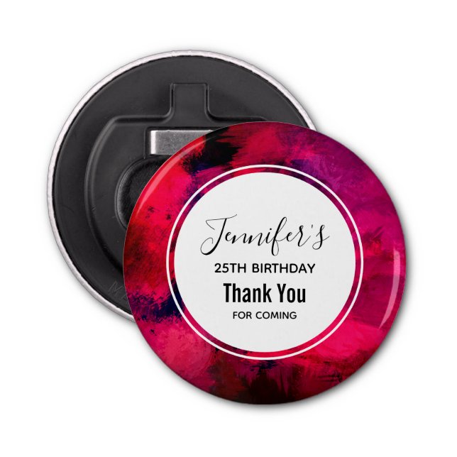 Abrebotellas Oscuro rojo y morado Negrita negrita Resumen Cumpl (Anverso)