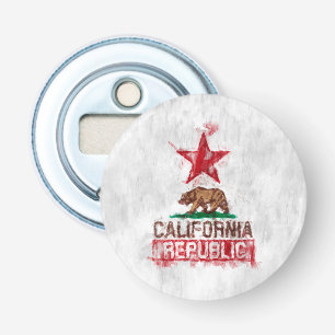 Abrebotellas Oso de bandera de la República de California en de