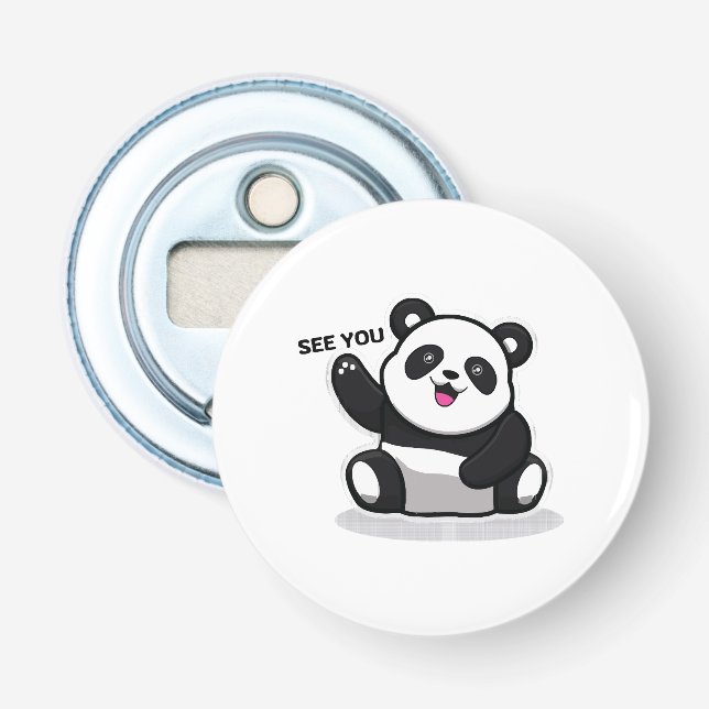 Abrebotellas oso panda adorable (Anverso)