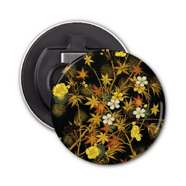 Abrebotellas Otoño japonés deja rico arte clásico (Anverso)