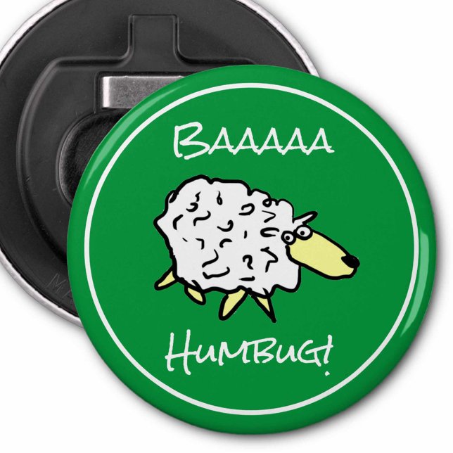 Abrebotellas Oveja dice Baaaa Humbug - Navidades (Subido por el creador)