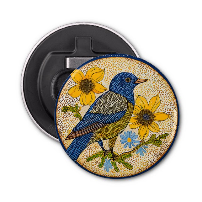 Abrebotellas Pájaro colorido (Anverso)