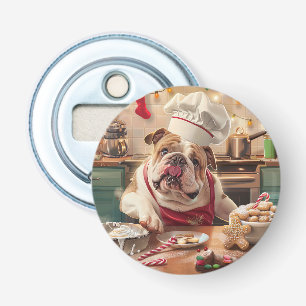 Abrebotellas Panadería Navideña del Bulldog Inglés: Navidad Fes
