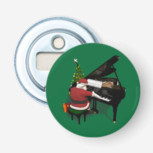 Abrebotellas Papá Noel tocando el piano