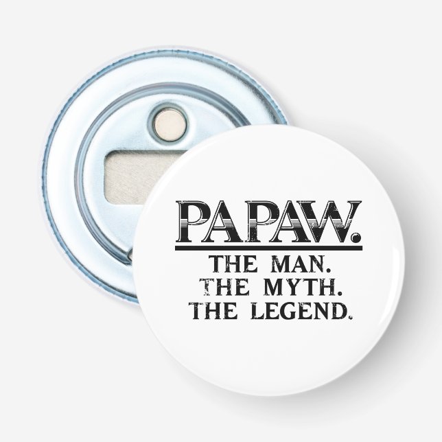 Abrebotellas Papaw El Día De Los Padres De La Leyenda Del Hombr (Anverso)