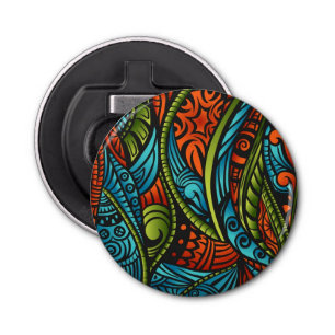 Abrebotellas Papel pintado étnico abstracto