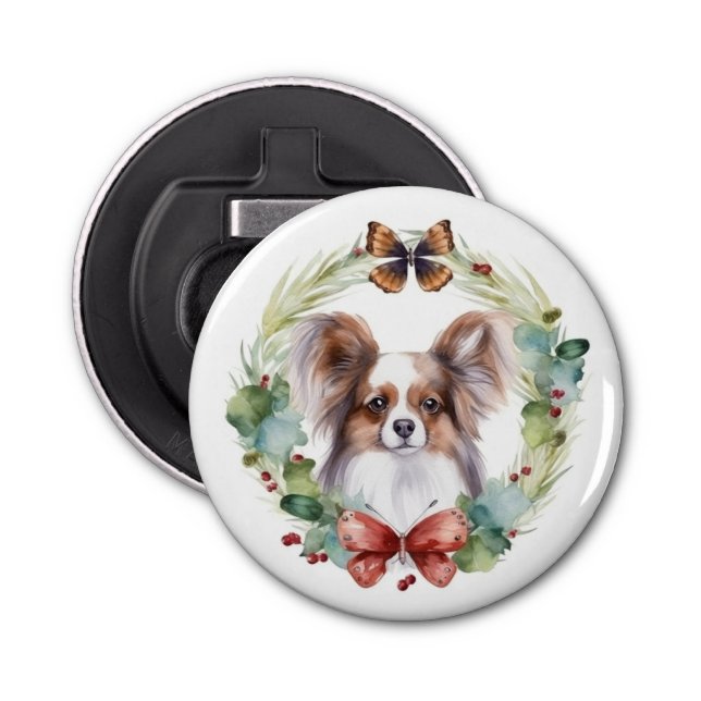 Abrebotellas Papillon Navidades Wreath Festimes Pup (Anverso)