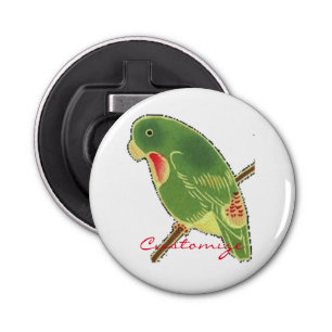Abrebotellas Parakeet verde tropical Thunder_Cove