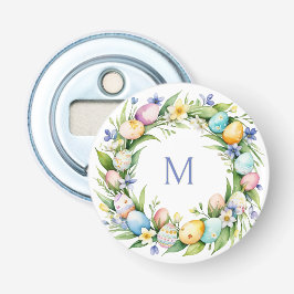 Abrebotellas Pascua de los huevos de la guirnalda de primavera