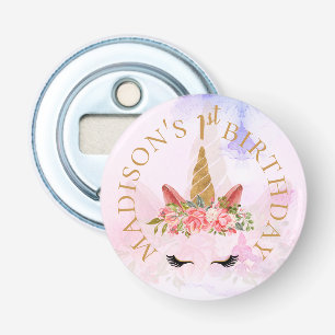 Abrebotellas Pastel Floral Unicornio