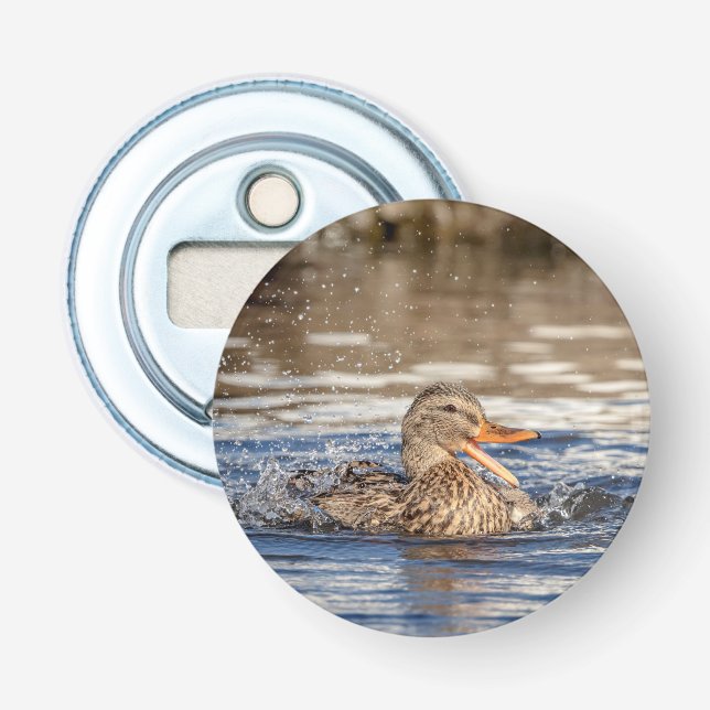 Abrebotellas Pato Mallard en Downing Park (Anverso)