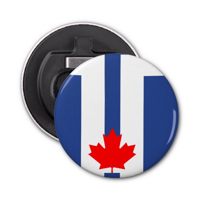 Abrebotellas Patriotic bottle opener with Flag of Toronto (Anverso)