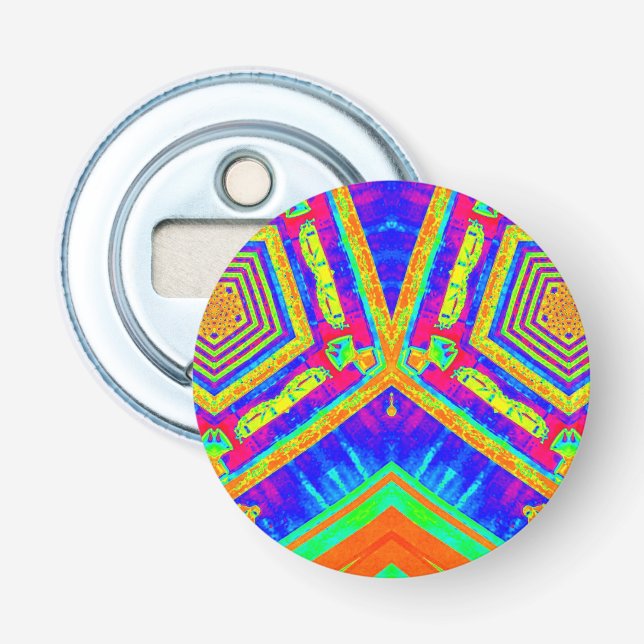 Abrebotellas Patrón 3D multicolor ~ (Anverso)