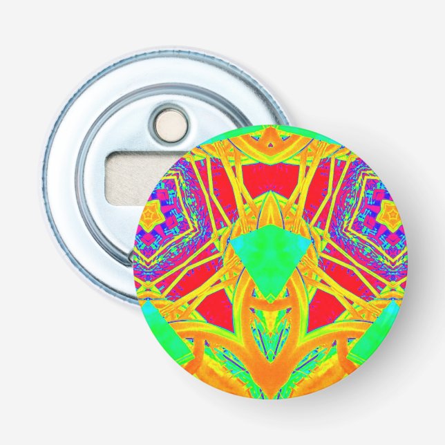 Abrebotellas Patrón 3D multicolor ~ (Anverso)