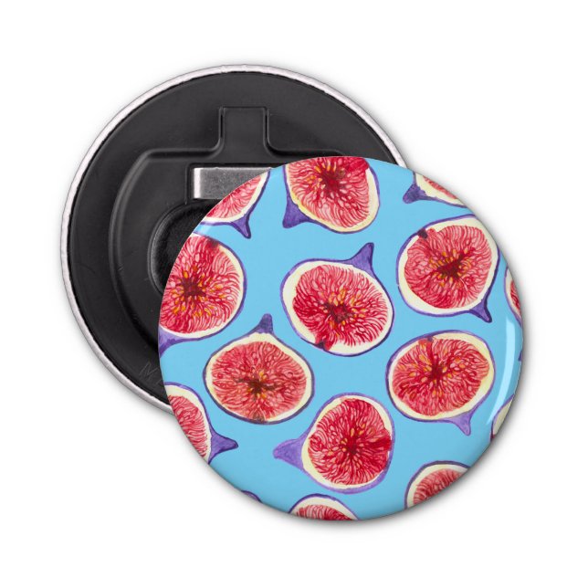 Abrebotellas Patrón de acuarela de rodajas de fijaciones (Anverso)