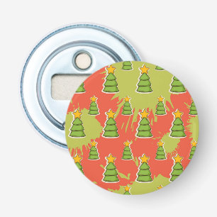 Abrebotellas patrón de árbol de Navidad