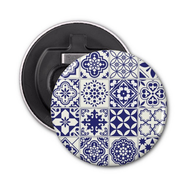 Abrebotellas Patrón de azulejos de cerámica (Anverso)