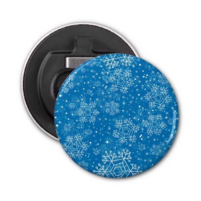 Abrebotellas Patrón de copo de nieve (Anverso)