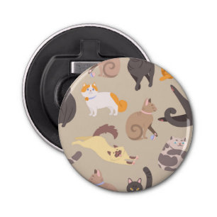 Abrebotellas Patrón de gato