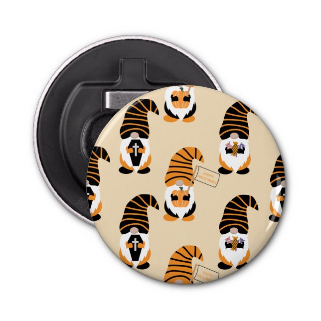 Abrebotellas Patrón De Gnomes, Trick O Tratamiento De Gnomes De (Anverso)