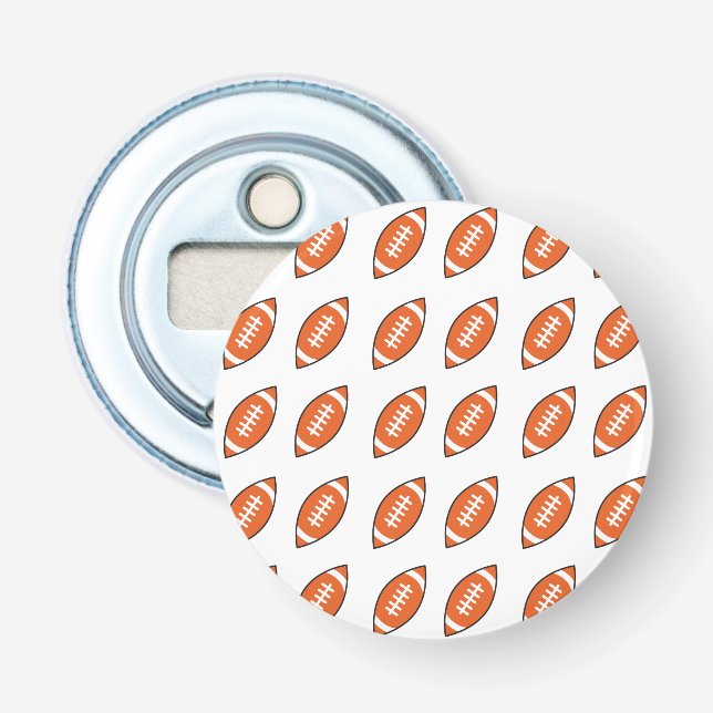 Abrebotellas Patrón de ilustracion de fútbol americano (Anverso)