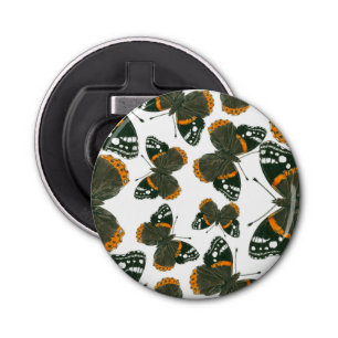 Abrebotellas Patrón de mariposa del almirante rojo