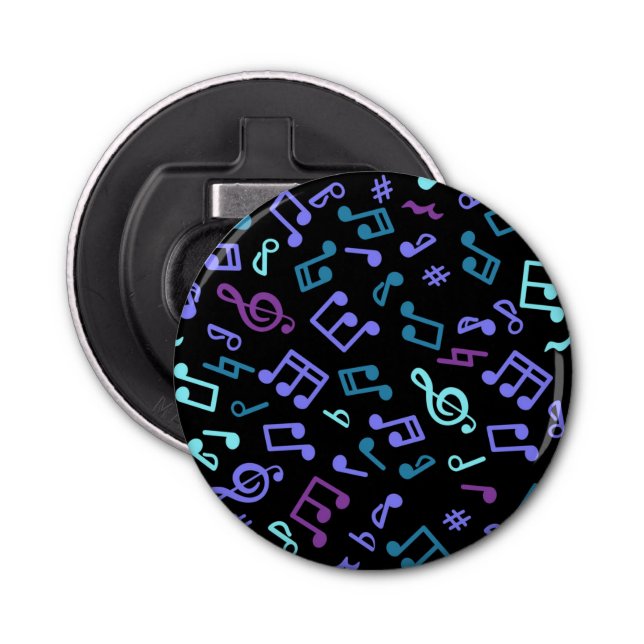 Abrebotellas Patrón de notas musicales (Anverso)