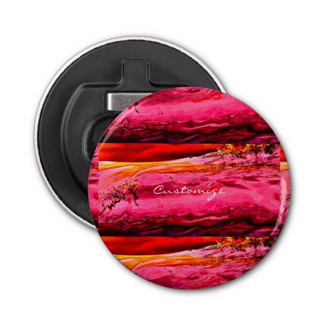 Abrebotellas patrón de onda maui rosa/roja Thunder_Cove (Anverso)