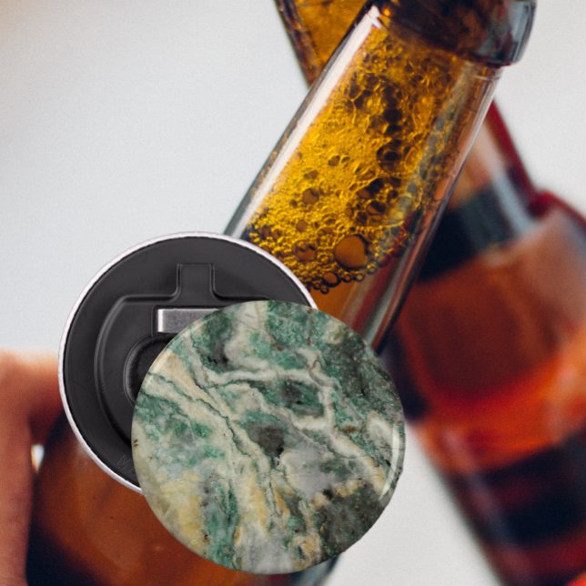 Abrebotellas Patrón de Piedra Mineral Marítima Verde (In Situ Beer Bottle)