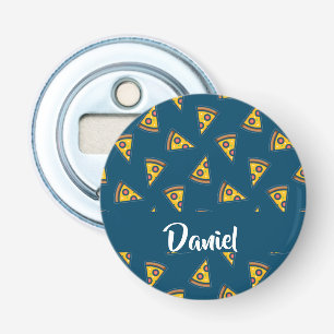 Abrebotellas Patrón de pizza en azul