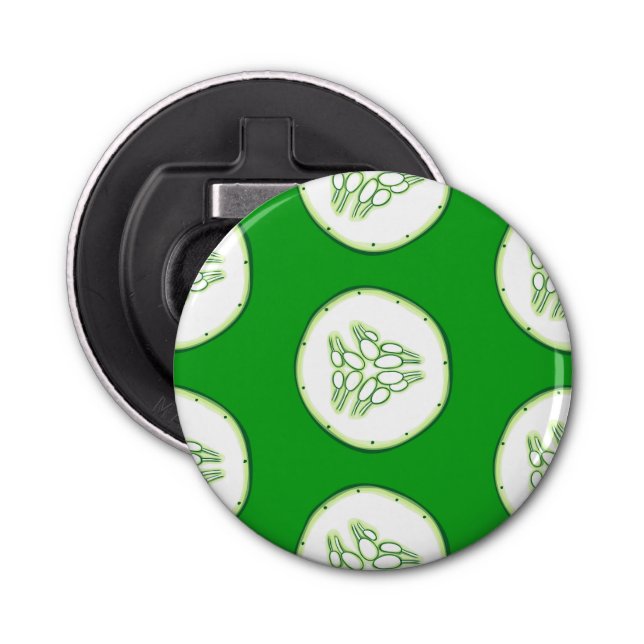 Abrebotellas Patrón de rodajas de pepino (Anverso)