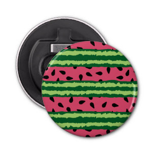 Abrebotellas Patrón de sandía cúpula rosa y verde