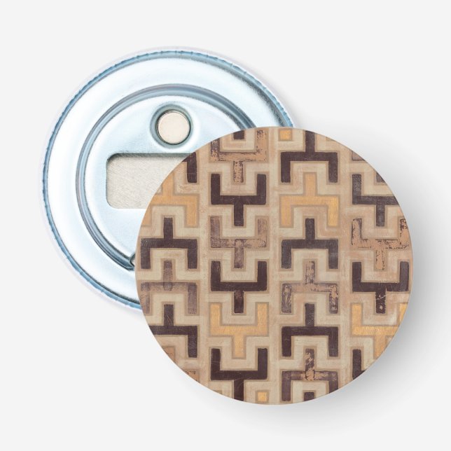 Abrebotellas Patrón decorativo de paño de barro africano (Anverso)