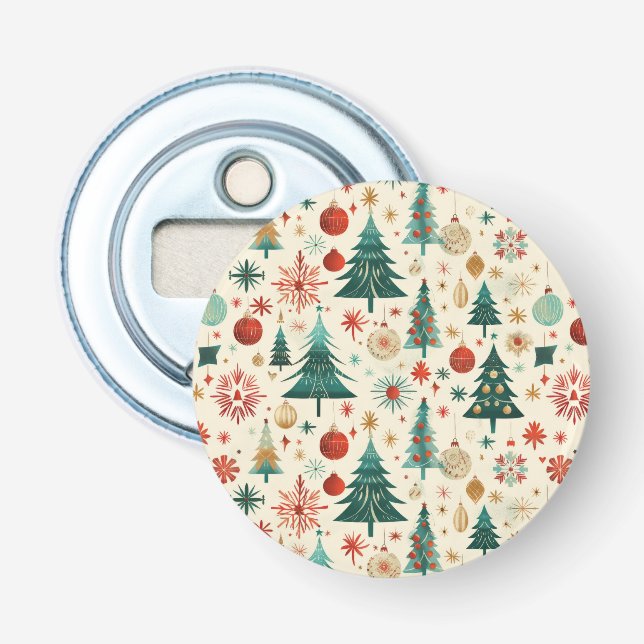 Abrebotellas Patrón festivo de vacaciones de invierno (Anverso)