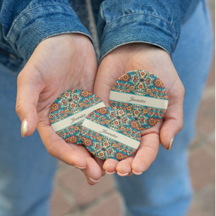 Abrebotellas Patrón floral mexicano, personalizable