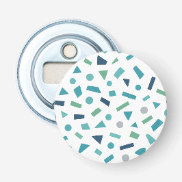 Abrebotellas Patrón geométrico retro - Diseño de estilo Memphis