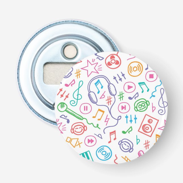 Abrebotellas Patrón musical (Anverso)