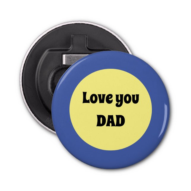 Abrebotellas Pegatina de la plaza del gran punto amarillo (Anverso)