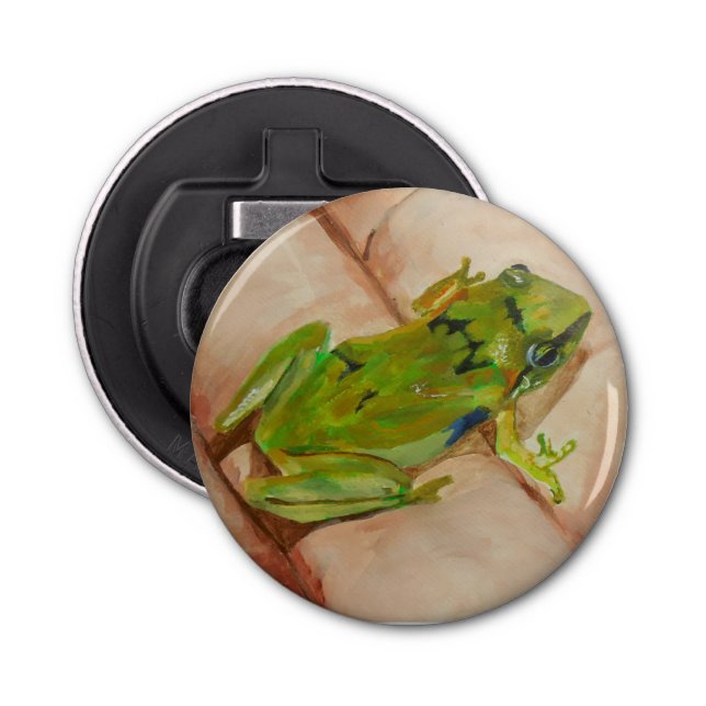 Abrebotellas Pequeña Rana Tropical (Anverso)