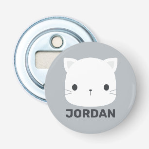 Abrebotellas Pequeño gato con nombre personalizado