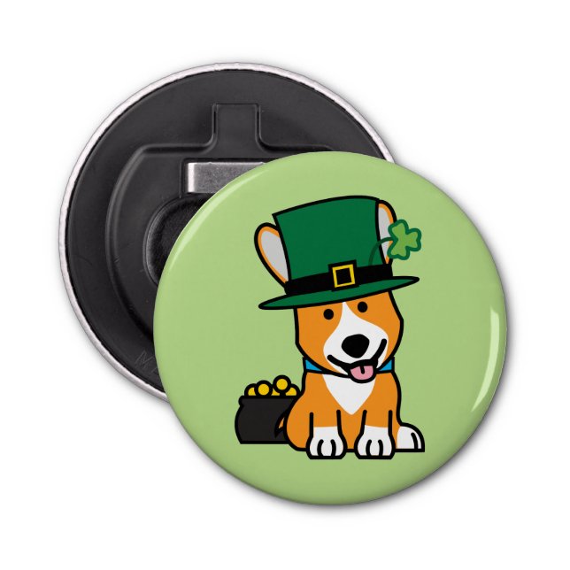 Abrebotellas Perrito del perrito del perro del Leprechaun del (Anverso)