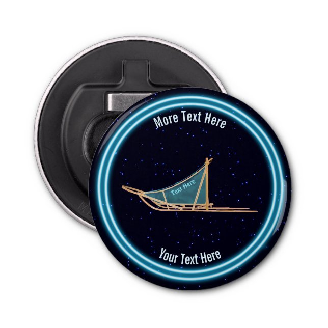 Abrebotellas Perro arrojado sobre estrellas (Anverso)