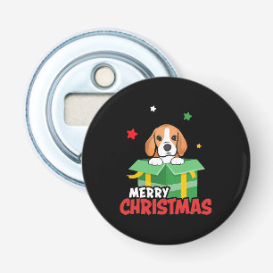 Abrebotellas Perro Beagle Santa Amantes de Navidad Merry Christ