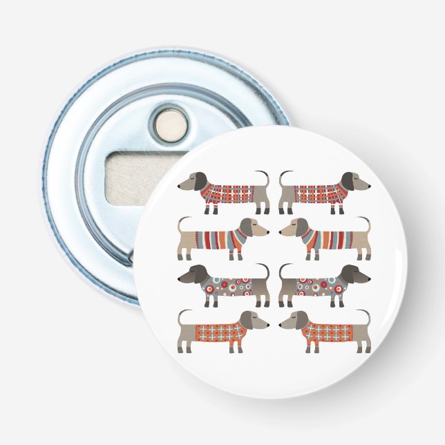 Abrebotellas Perro Dachshund Sausage (Anverso)