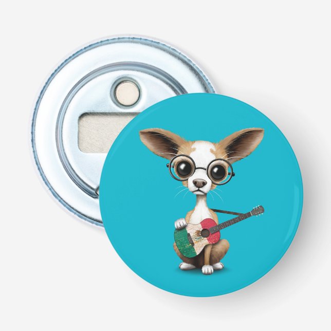 Abrebotellas Perro de perrito de la chihuahua que toca la (Anverso)
