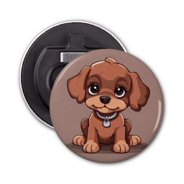 Abrebotellas Perro marrón lindo (Anverso)